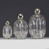 Set of three Art Deco bottles, circa 1925.