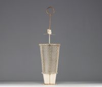 Mathieu MATÉGOT (1910-2001) Conical umbrella stand in metal perforated with geometric motifs, circa 1950.