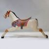 Carved polychrome wooden merry-go-round horse, early 20th century.