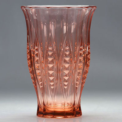 Val Saint Lambert Art Deco vase 