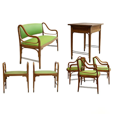 Otto WAGNER (1841-1918) Set of furniture published by Jacob & Joseph Kohn, circa 1900.