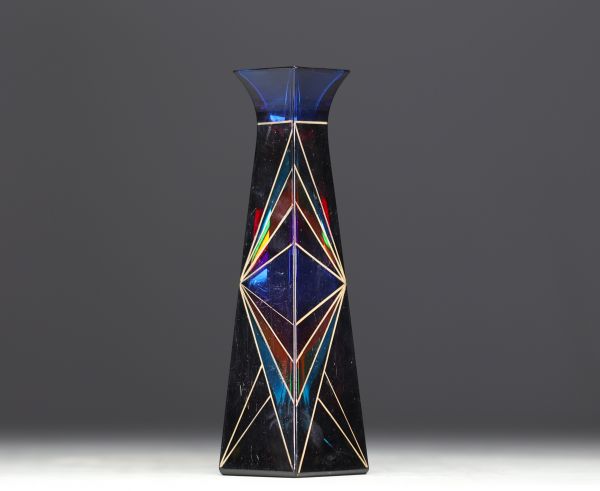 Murano - “Kaleidoscope” glass vase.