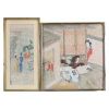 China - Set of two drawings on rice paper.