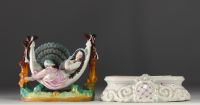 Andenne porcelain inkwell 