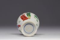 China, Doucai porcelain vase with figures, Ming period.