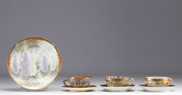 Japon - Ensemble de différentes porcelaines.