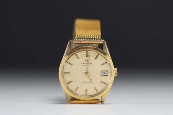 Certina - Blue Ribbon, montre homme automatique en or 18k, vers 1960.