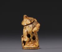 Japan - Netsuke, bone figure, 18th century.