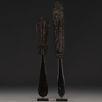 2 Spatule à chaux - Massim - Papouasie Nouvelle Guinée