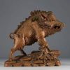 'The boar' carved wood from the Black Forest.