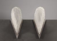 Jean GAUTHIER ( EJG) - Pair of Art Deco sconces in stylized glass.