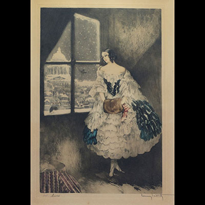 Louis ICART (1888-1950) ‘Mimi’ Print signed and numbered 245.