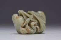 China - Carved jade duck, 18th century.