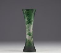 Val Saint Lambert, vase in acid-etched multi-layered glass.