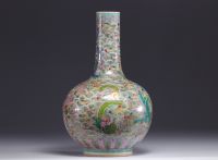 Famille rose porcelain vase 