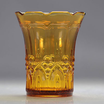 Val Saint Lambert Art Deco vase 