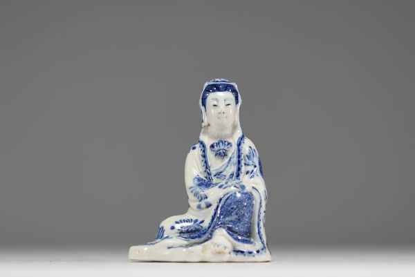 China - Traditional blue and white porcelain figurine from the 19th century.