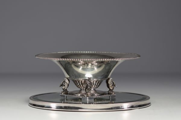 Wolfers - Large solid silver middle table bowl, goldsmith's hallmark.