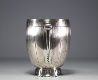 Art Deco silver-plated Champagne bucket, hallmarked BB for Bouillet Bourdelle, circa 1930.