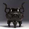 China - Bronze perfume burner with dragon decoration, 19th century.