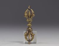 China, India, Tibet - Vagras in bronze with golden patina.