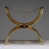 Tabouret de style Empire en bronze doré, vers 1970.