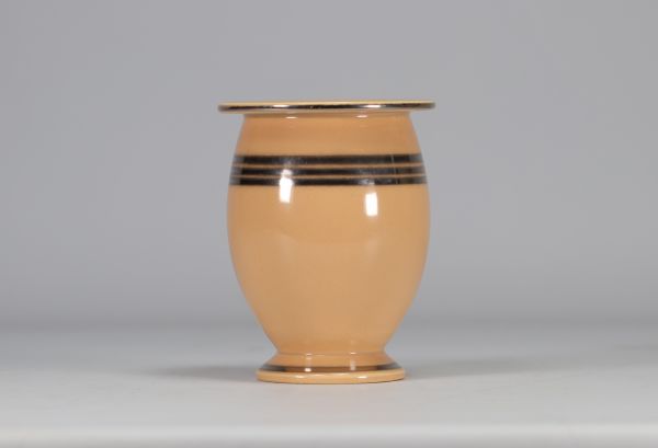 Villeroy & Boch, small ochre and silver vase V&B 393/3.