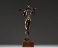 Jan STURSA (1880-1925) ‘Gift of Heaven and Earth’ Sculpture in bronze with shaded patina, unsigned.