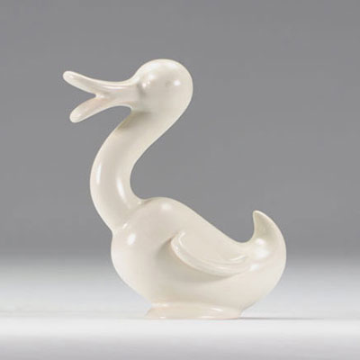 VILLEROY & BOCH Septfontaines, petit canard blanc en faïence 