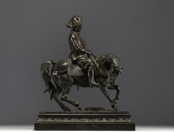 Jean François Théodore GECHTER (1795-1844) ‘Equestrian figure’ Bronze with shaded patina, signed on the terrace.