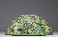 TIFFANY STUDIOS ‘New York’ 1900 - Table lamp with bronze base and floral glass mosaic shade, signed and numbered under the base.