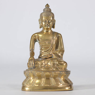 Bouddha en bronze, dynastie Qing