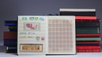 Set of various stamp albums and documents from China and around the world.