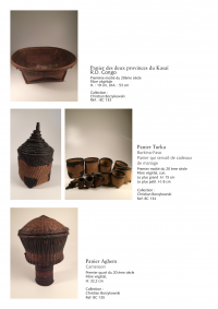 Collection of over 200 Central African baskets from the 19th and 20th centuries - Collection of Mr Christian Borzykowski.