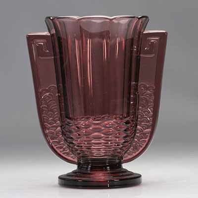 Val Saint Lambert Art Deco vase 