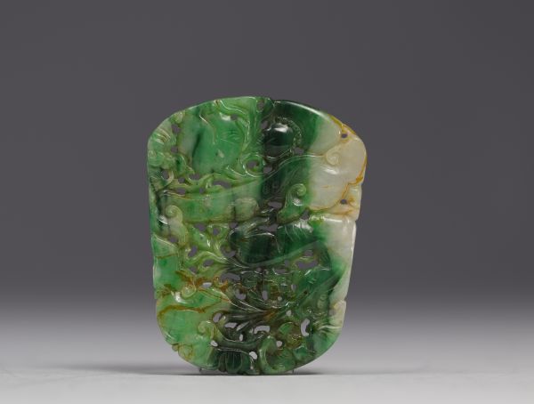 China - Jadeite pendant, Qing period.