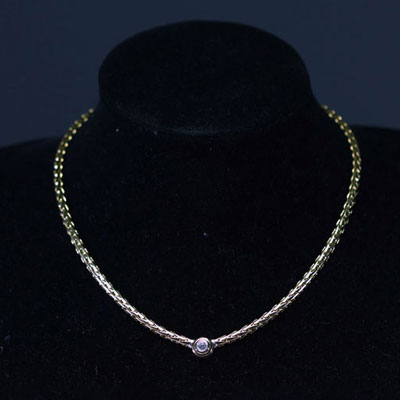 Collier en or 18k et diamant taille brillant pour un poids total de 40gr.