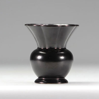 VILLEROY & BOCH Septfontaines, Vase noir en faïence