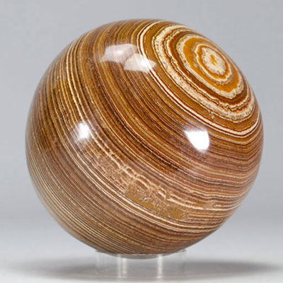 Large aragonite calcite sphere originating from North Africa