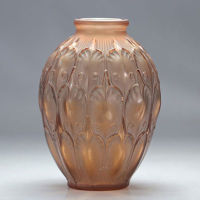 Val Saint Lambert Art Deco Vase 