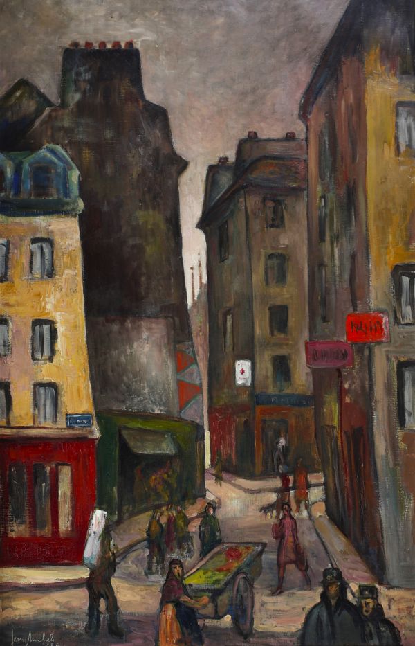 Jemp MICHELS (1906-1986) ‘Paris’ Oil on canvas, signed, titled and dated 1928.