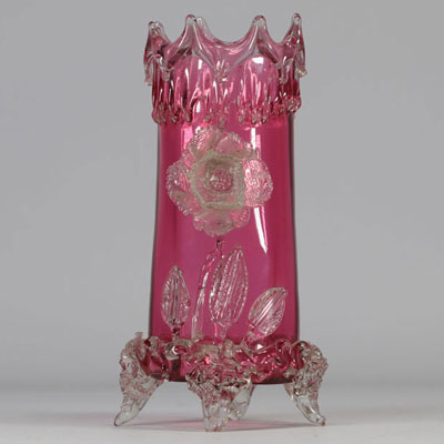 Chênée (BE) - Glass vase from the 19th century.