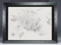 Henri GOETZ (1909-1989) ‘Abstract composition’ Original pencil drawing, signed and dedicated on the back.