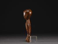 DRC - Lega statuette in carved wood.