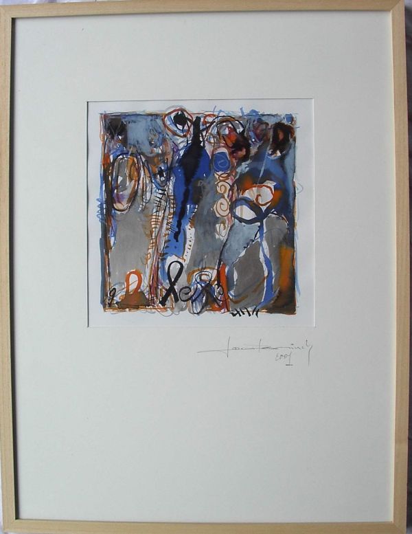 Louis DECONINCK - Watercolor (framed under glass) 