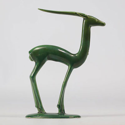 VILLEROY & BOCH Septfontaines, gazelle verte en faïence