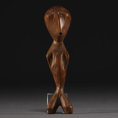 DRC - Lega statuette in carved wood.