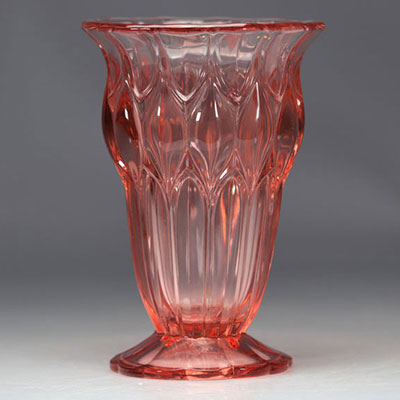 Val Saint Lambert Art Deco vase 