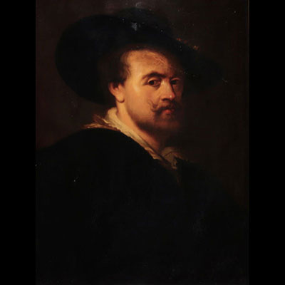 ‘Portrait of Peter Paul Rubens’ Oil on canvas, Flemish school, early 19th century.