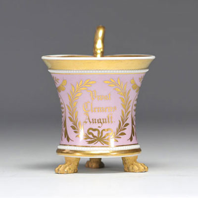 KPM porcelain cup with written 